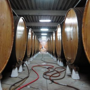 Trasiego en toneles de madera