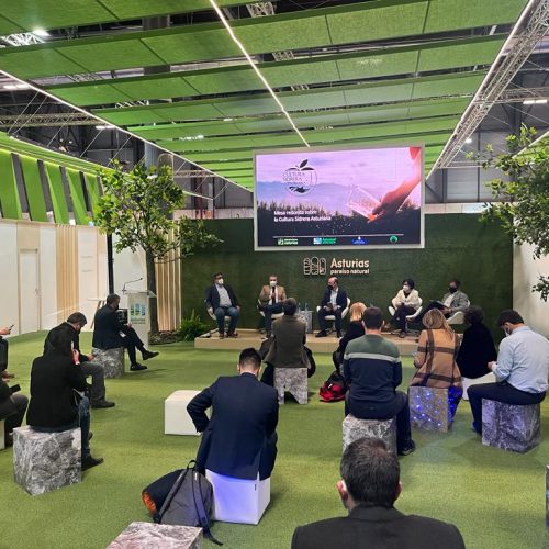 Público asistente a la mesa redonda - La cultura sidrera asturiana