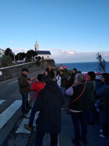Ernesto Fernández realizando una visita