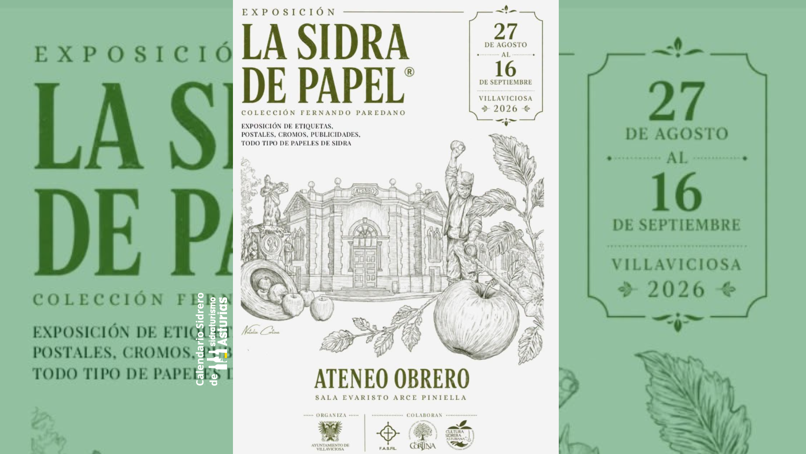 Cabecera, Exposición: La Sidra de Papel, Villaviciosa