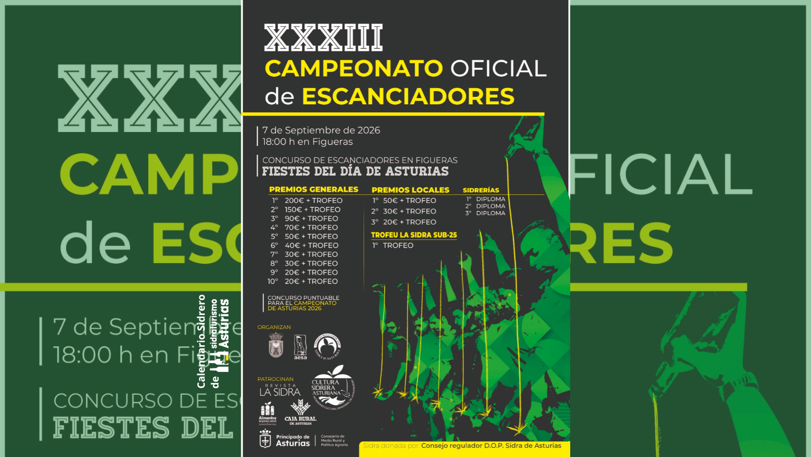 Cabecera Concurso de Escanciadores. Día de Asturias