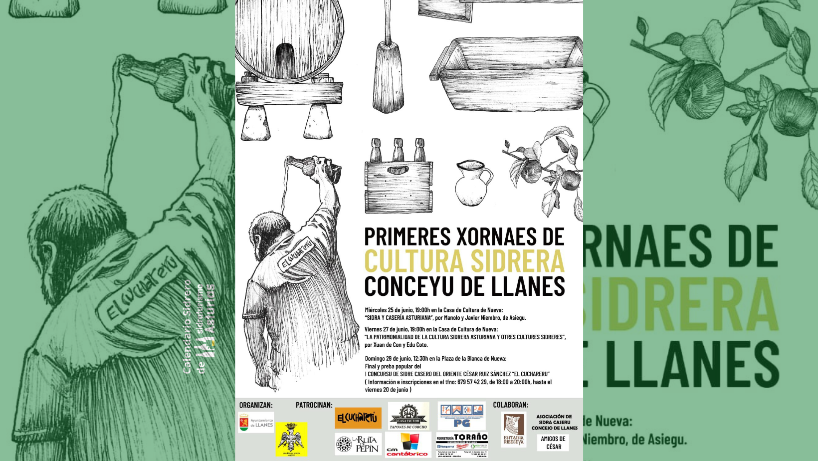 Cabecera Primeres Xornaes de Cultura Sidrera Conceyu de Llanes