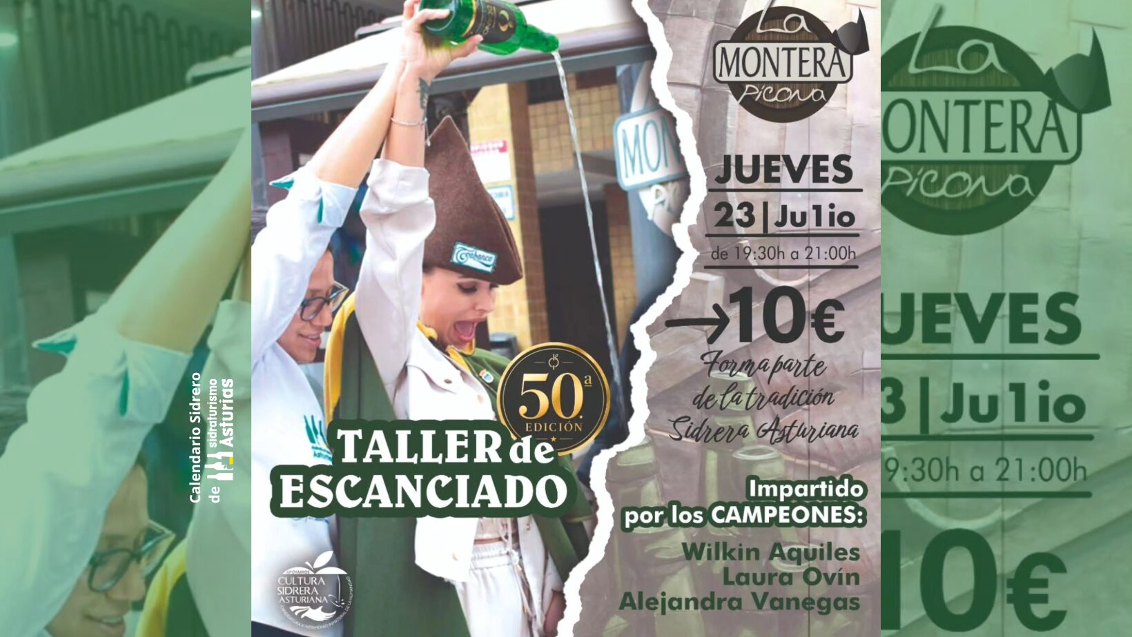 Cabecera Taller Escanciado Julio 2026, La Montera Picona