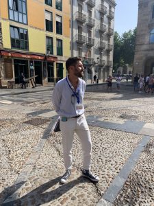 Omar Moro en una visita