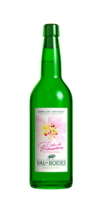 Botella con etiqueta Sidra de Primavera Val de Boides DOP