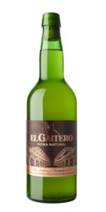 Botella de DOP Sidra de Asturias natural tradicional El Gaitero