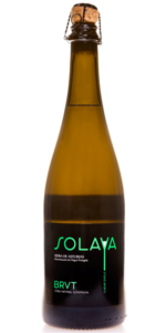 Botella de DOP sidra de Asturias natural espumosa Solaya